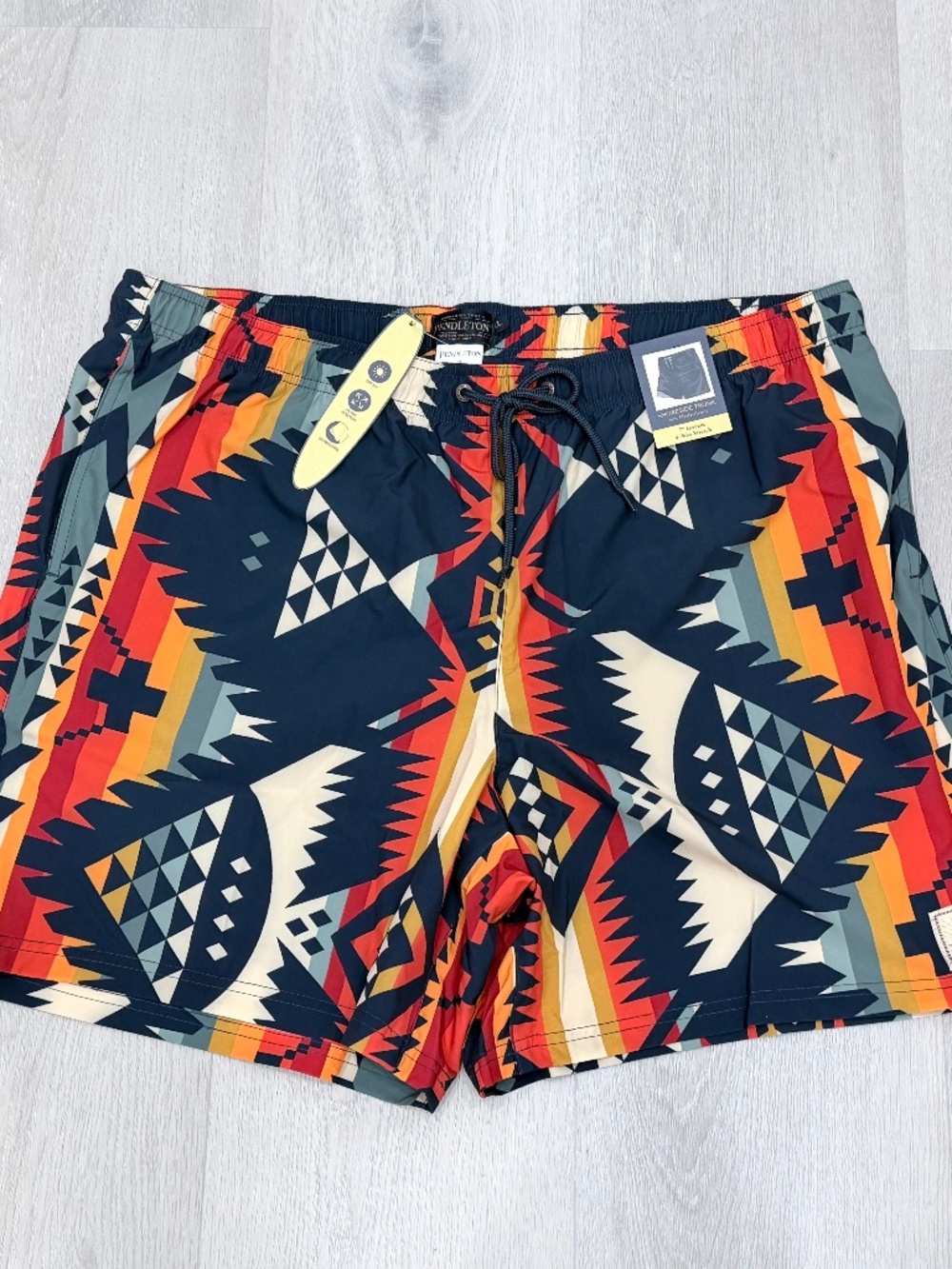 Pendleton Landscape Shoreside Swim Trunks 7” UPF 50+ Built-In Liner Mens XL